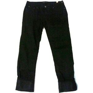 New NWT Womens 8 29 Prana Kara Jeans Skinny Black Out Cuffed Stretch Organic